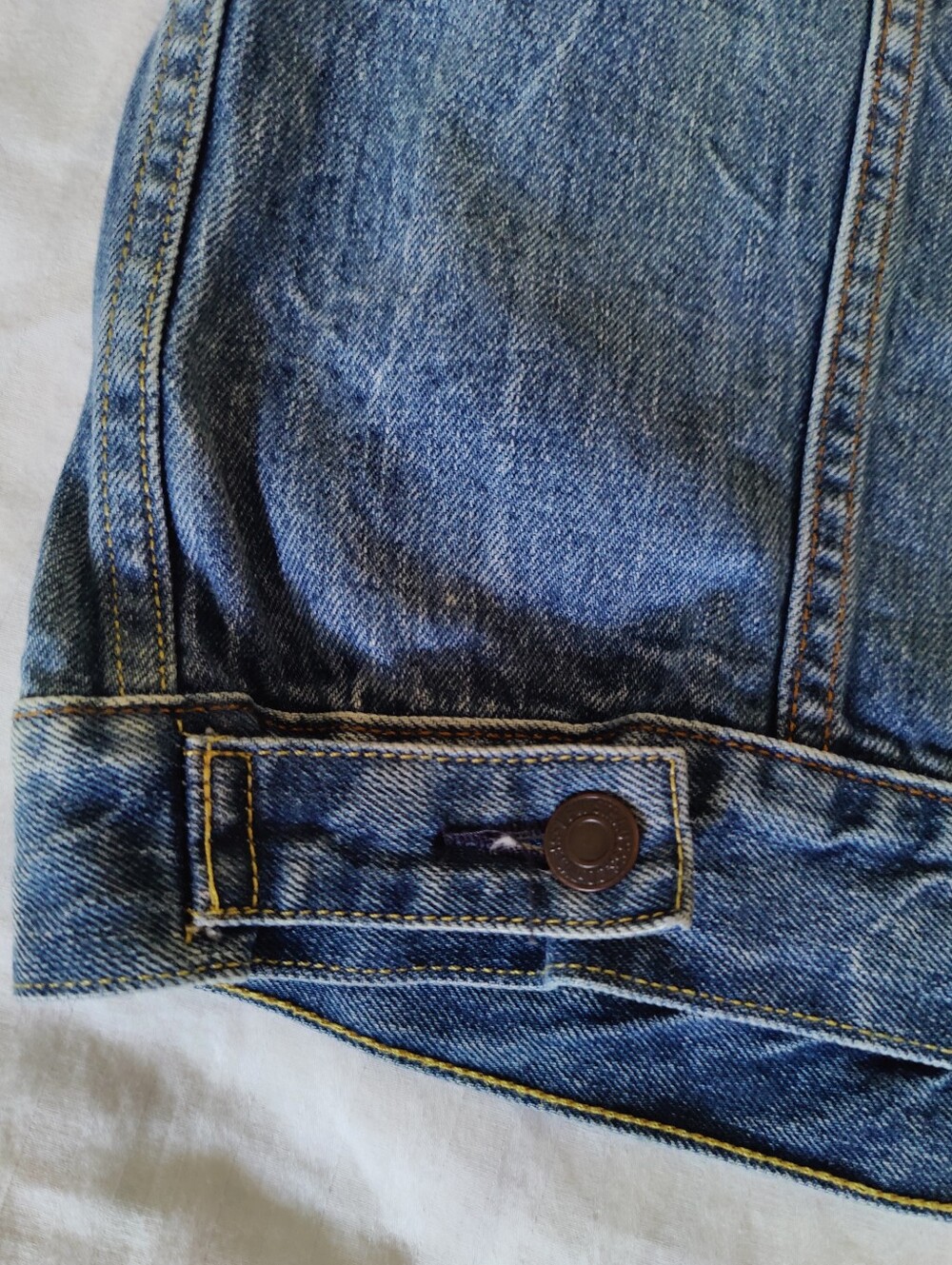 Levi's Trucker Blue Cotton Denim Vest, Size L - Picture 11 of 13
